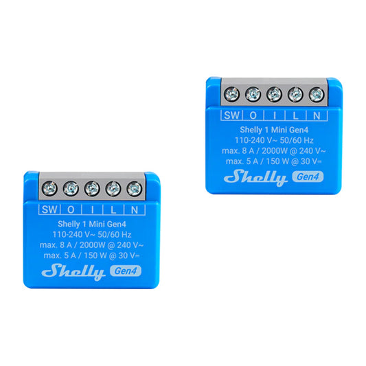 Mini Relé Shelly / Preto / 1 Mini Gen4_0