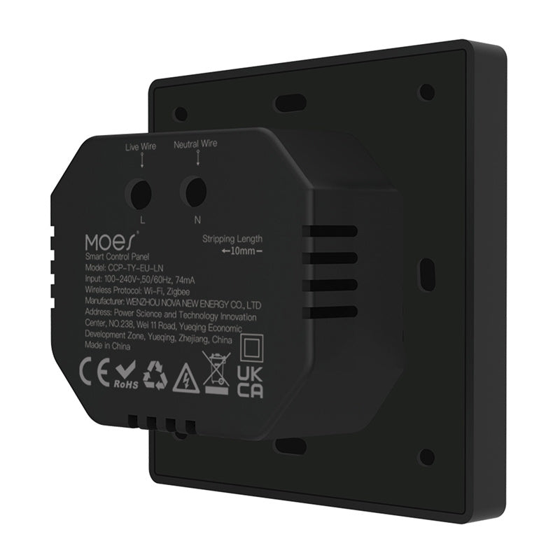 MOES CCP-TY-LN Wi-Fi/ZigBee Control Panel with 4" LCD Display_1