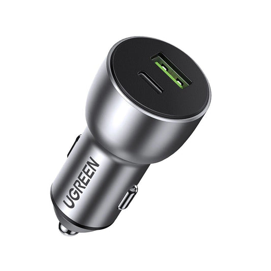 Ugreen Car Charger USB / USB Type C Quick Charge 3.0 Power Delivery 36 W 3 A gray (CD213 60980)_0