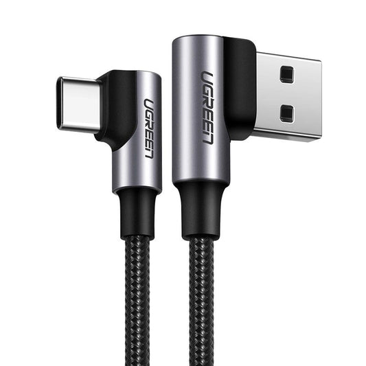 Ugreen angle cable USB cable - USB Type C Quick Charge 3.0 QC3.0 3 A 1 m gray (US176 20856)_0