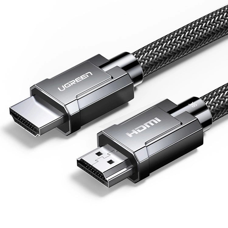 Ugreen cable HDMI 2.1 cable 8K 60 Hz / 4K 120 Hz 3D 48 Gbps HDR VRR QMS ALLM eARC QFT 2 m gray (HD135 70321)_0