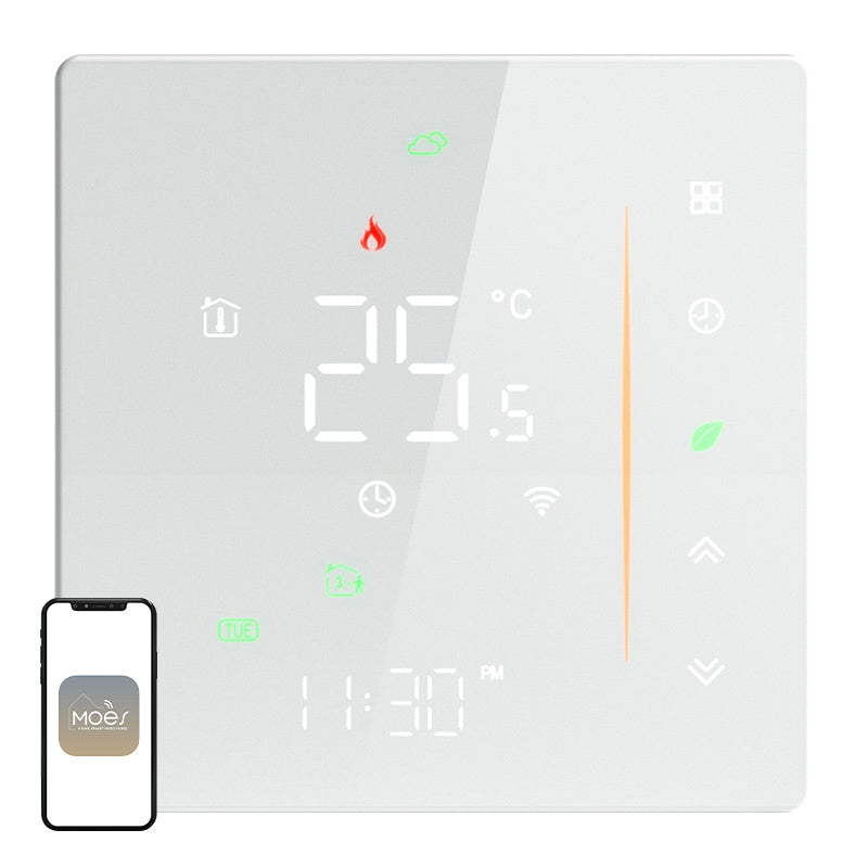 MOES WHT-006-GB-WH Wi-Fi Thermostat for Electric Heating (White)_0