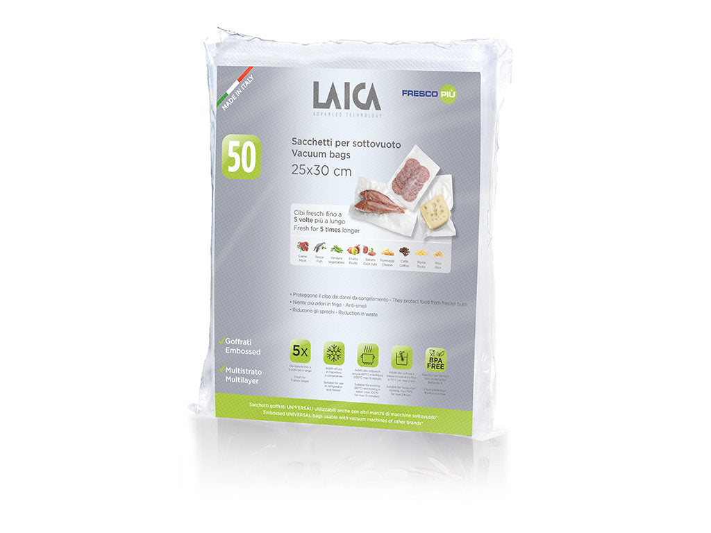 LAICA 100 EMPTY CONSERVATION BAGS 20X28 cm. VT3501_1
