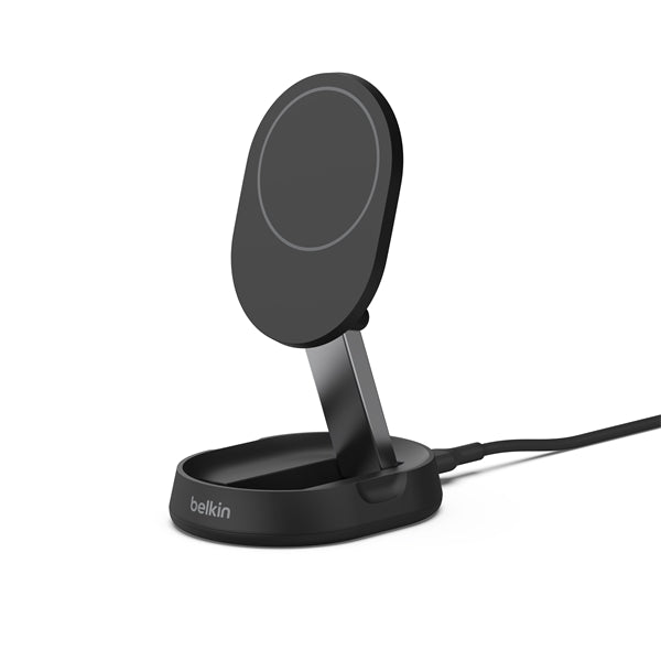 SUPPORTO PER RICARICA WIRELESS QI2 CONVERTIBILE 15W CON ALIMENTATORE -NERO_0