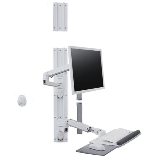 LX SISTEMA DI MONTAGGIO A PARETE (BIANCO) - SUPPORTO PER TASTIERA E MONITOR_0