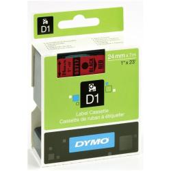 Nastri standard D1 24mmx7m nero/rosso_0