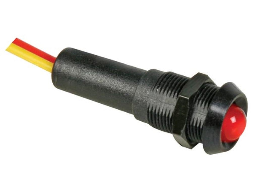 LÂMPADA LED 5V VERMELHA - INVÓLUCRO PRETO_0