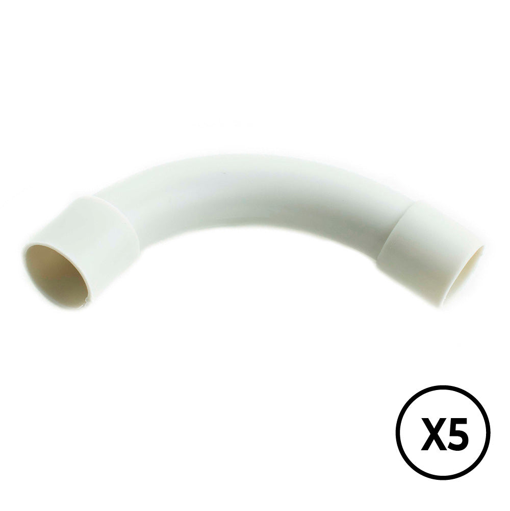 Manga pvc curva a 90Â° Ã¸ 16 mm, cinza 5 unid._0