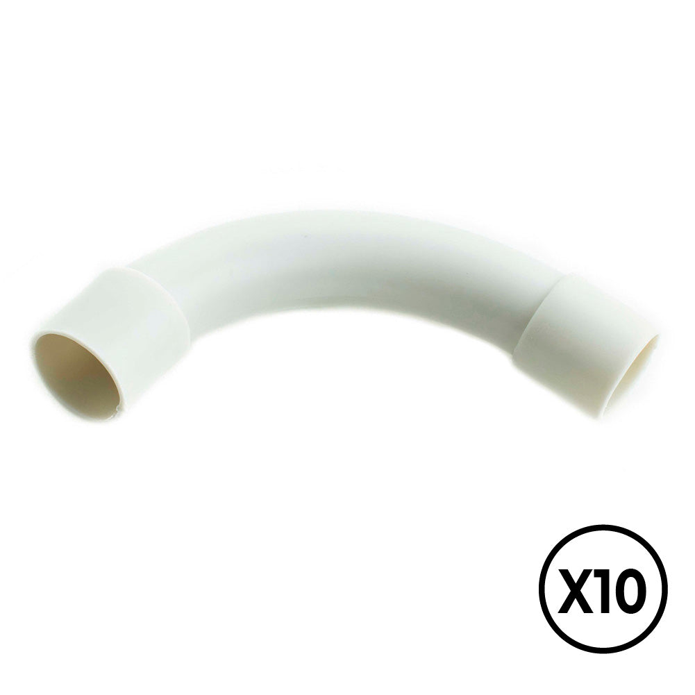 Manga pvc curva a 90Â° Ã¸ 16 mm, cinza,10 unid._0