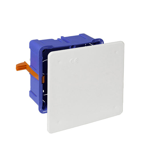 Caixa de conexÃ£o para encastrar em tabiques ocos 100x100x45mm solera 5562gw_0