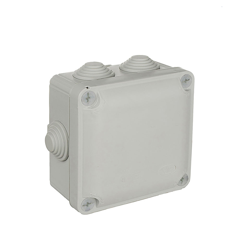 Caixa quadrada estanca 100x100x55mm com parafusos solera y715_0