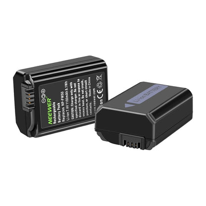 Set of 2 Sony replacement batteries and a NEEWER NP-FW50 charger_1