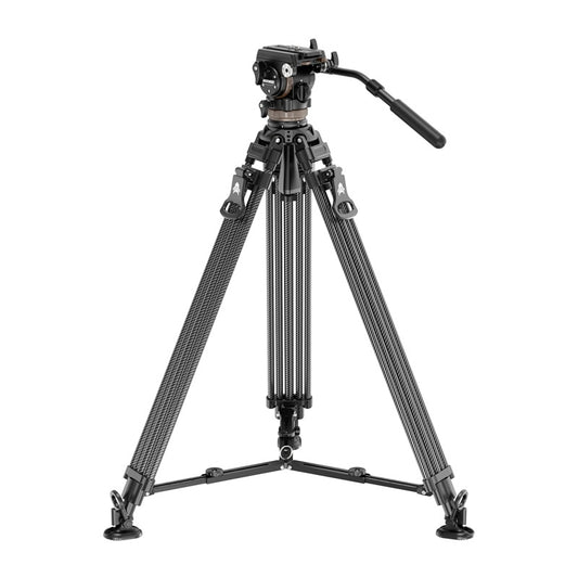 Neewer LL55 Carbon Fiber Video Tripod with Oil Head and Quick-Release Lock_0