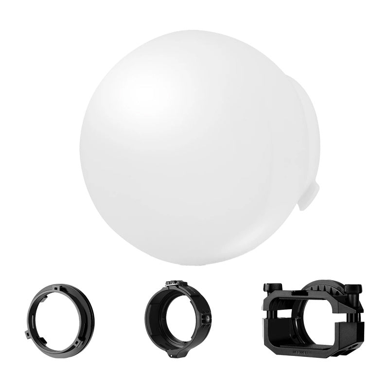 Neewer CRS6 Foldable Dome Diffuser with 3-Piece Adapter Set_1