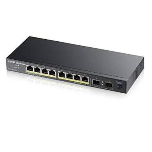 Zyxel GS1100-10HP v2 No administrado Gigabit Ethernet (10/100/1000) Energía sobre Ethernet (PoE) Negro_0