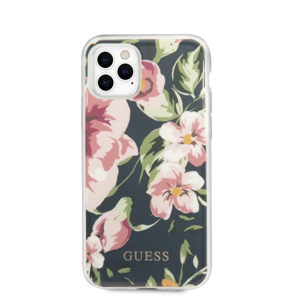 Guess GUHCN65IMLFL03 iPhone 11 Pro Max granatowy/navy N°3 Flower Collection_2