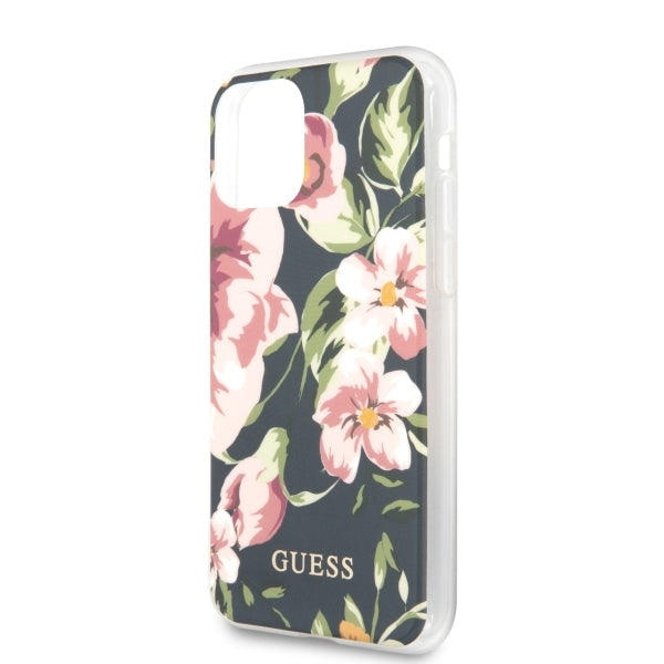 Guess GUHCN65IMLFL03 iPhone 11 Pro Max granatowy/navy N°3 Flower Collection_4