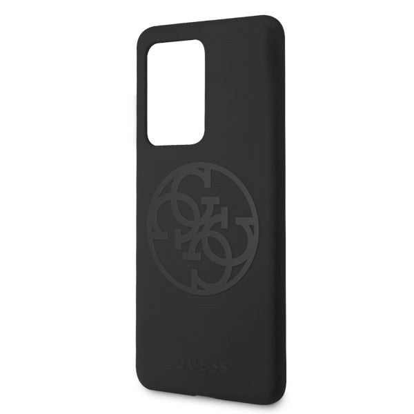 Guess GUHCS69LS4GBK S20 Ultra G988 black/black hard case Silicone 4G Tone On Tone_4