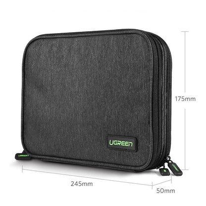 Ugreen case box for hard drive HDD SSD phone cables accessories 24.5 x 17.5 x 5 cm gray (50147 LP149)_7