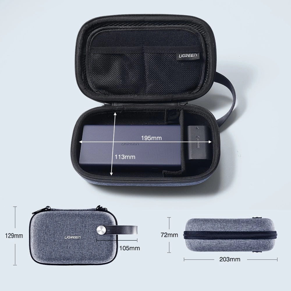 Ugreen case HDD SSD box accessories 20.3 x 12.9 x 7.2 cm gray (50903 LP152)_6