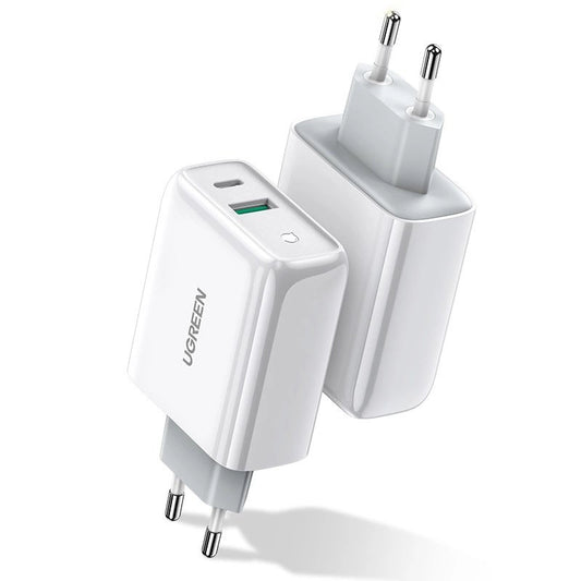 Ugreen Fast USB Type C / USB Wall Charger 36 W Quick Charge 4.0 Power Delivery white (60468 CD170)_0