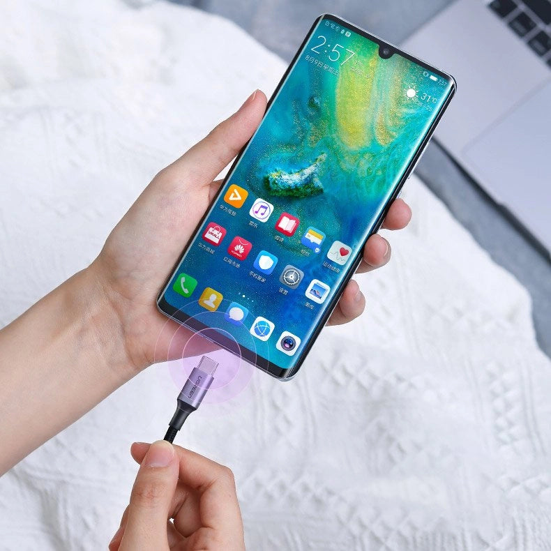 Ugreen US316 70429 USB-C - USB-C PD QC FCP Cable 100W 5A 480Mb/s 2m - Gray_9