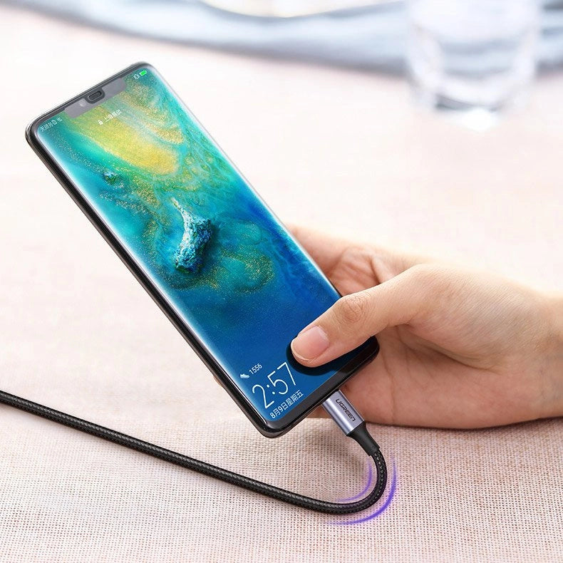 Ugreen US316 70429 USB-C - USB-C PD QC FCP Cable 100W 5A 480Mb/s 2m - Gray_6