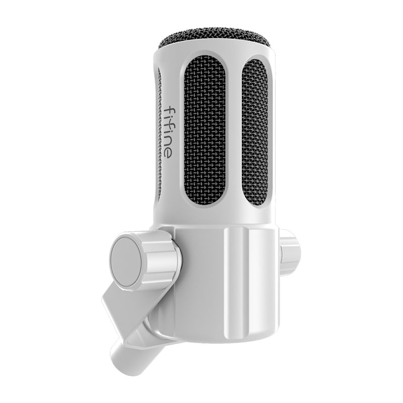 Fifine Tank1 Dynamic Microphone (White)_0
