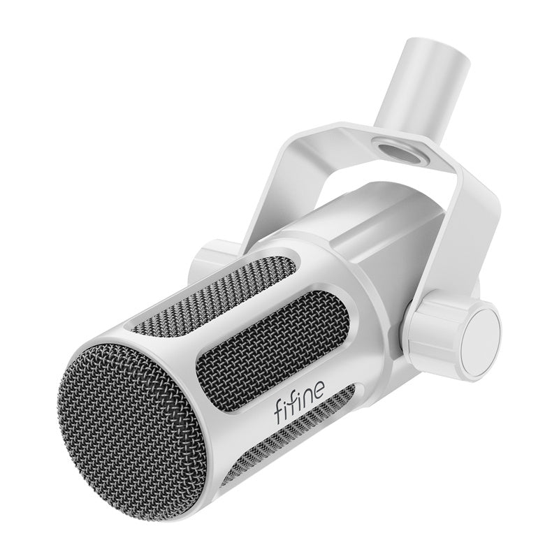 Fifine Tank1 Dynamic Microphone (White)_1