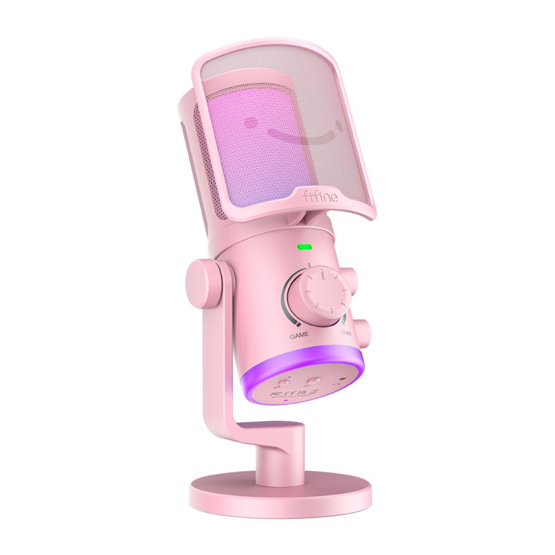 Fifine AM6 Condenser Microphone (Pink)_0
