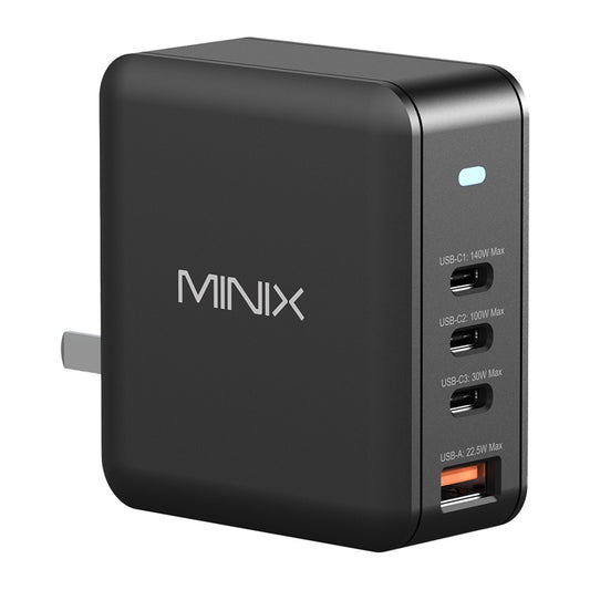 Minix P165 GaN Wall Charger with 3x USB-C and 1x USB-A Ports_0