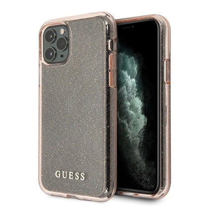 Guess GUHCN58PCGLPI iPhone 11 Pro pink/pink hard case Glitter_0