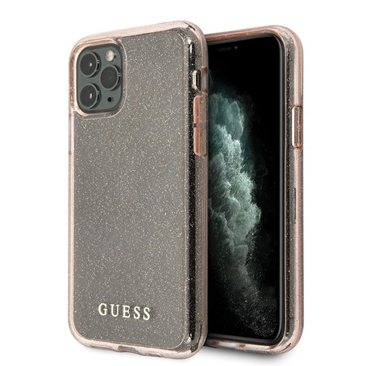 Guess GUHCN58PCGLPI iPhone 11 Pro pink/pink hard case Glitter_0