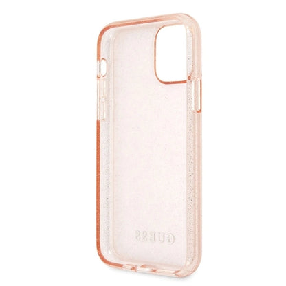 Guess GUHCN58PCGLPI iPhone 11 Pro pink/pink hard case Glitter_3