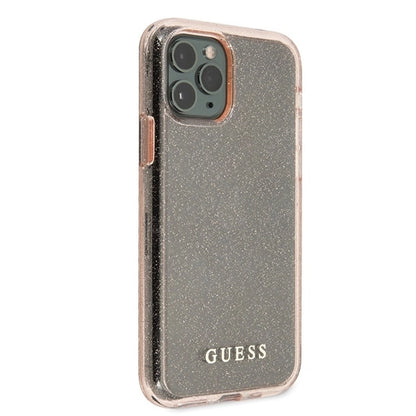 Guess GUHCN58PCGLPI iPhone 11 Pro pink/pink hard case Glitter_4