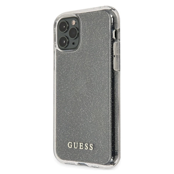 Guess GUHCN58PCGLSI iPhone 11 Pro silver/silver hard case Glitter_1