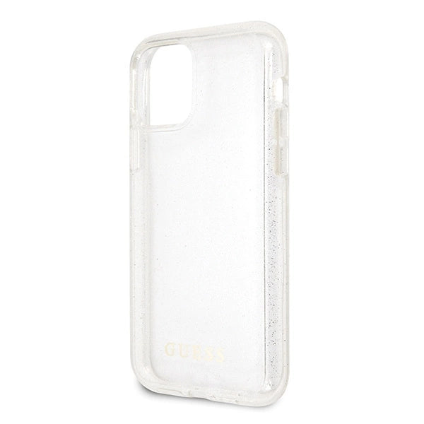 Guess GUHCN58PCGLSI iPhone 11 Pro silver/silver hard case Glitter_2