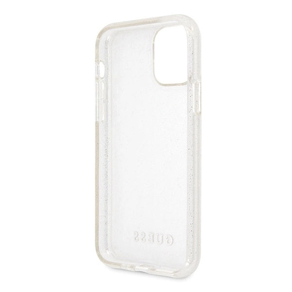 Guess GUHCN58PCGLSI iPhone 11 Pro silver/silver hard case Glitter_3
