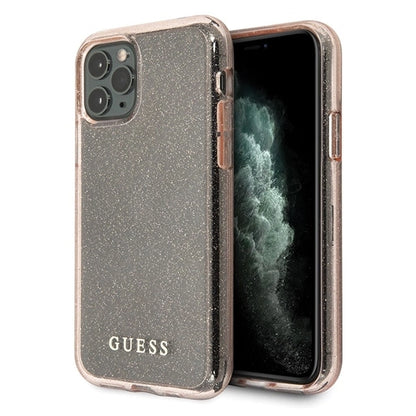 Guess GUHCN65PCGLPI iPhone 11 Pro Max pink/pink hard case Glitter_0
