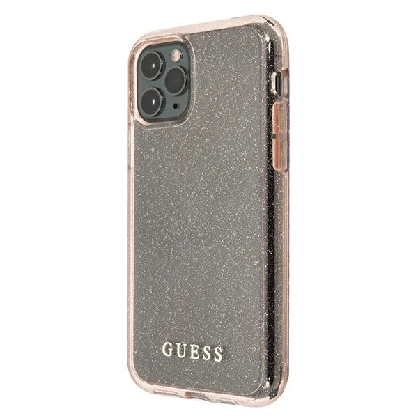 Guess GUHCN65PCGLPI iPhone 11 Pro Max pink/pink hard case Glitter_1