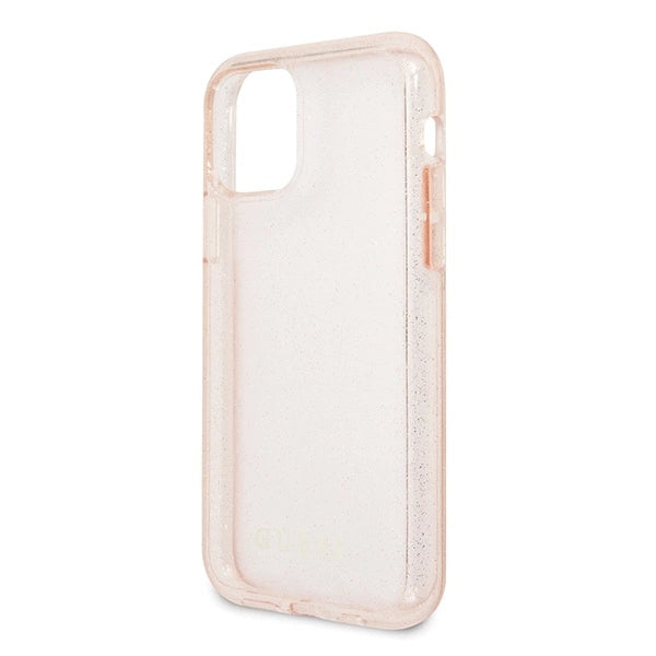 Guess GUHCN65PCGLPI iPhone 11 Pro Max pink/pink hard case Glitter_2
