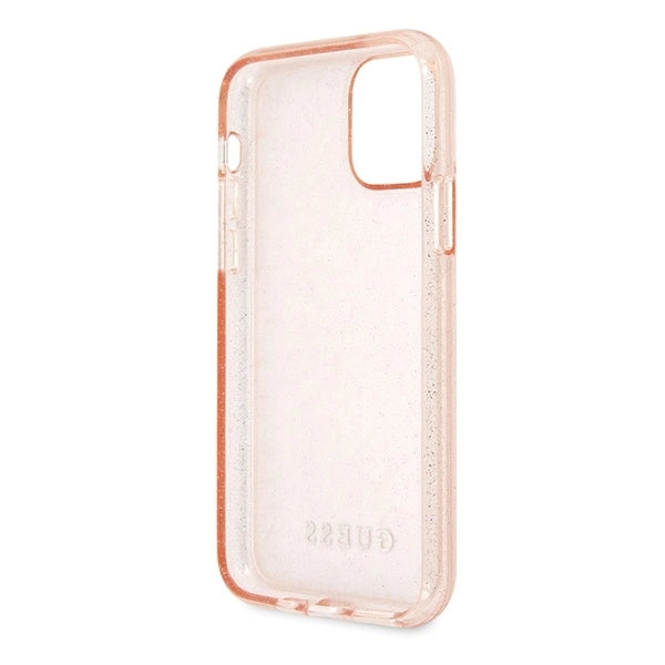 Guess GUHCN65PCGLPI iPhone 11 Pro Max pink/pink hard case Glitter_3
