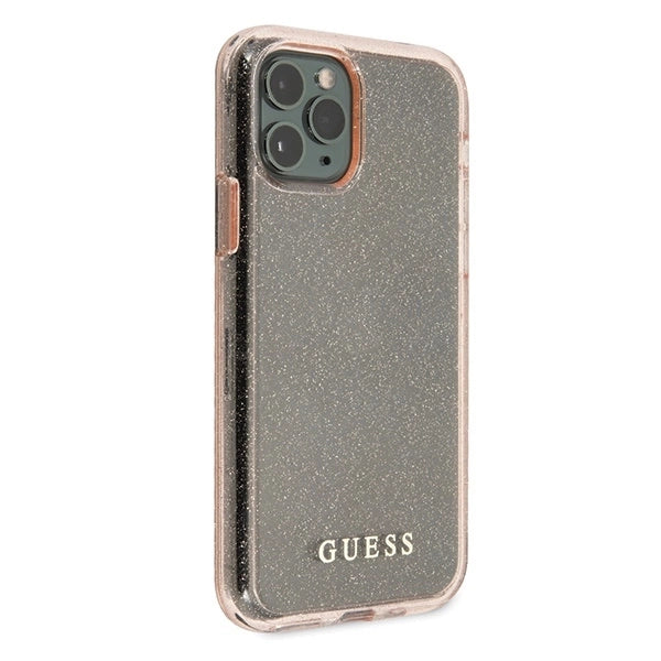 Guess GUHCN65PCGLPI iPhone 11 Pro Max pink/pink hard case Glitter_4