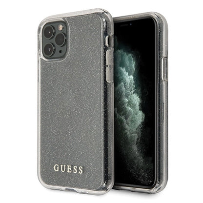 Guess GUHCN65PCGLSI iPhone 11 Pro Max silver/silver hard case Glitter_0