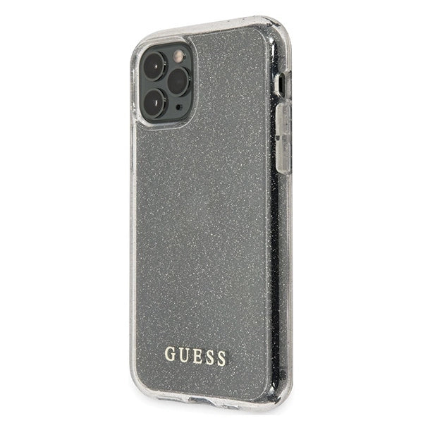 Guess GUHCN65PCGLSI iPhone 11 Pro Max silver/silver hard case Glitter_1