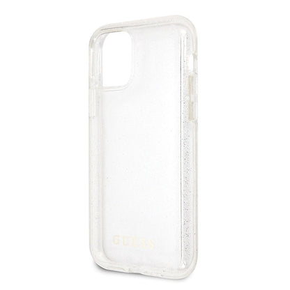 Guess GUHCN65PCGLSI iPhone 11 Pro Max silver/silver hard case Glitter_2
