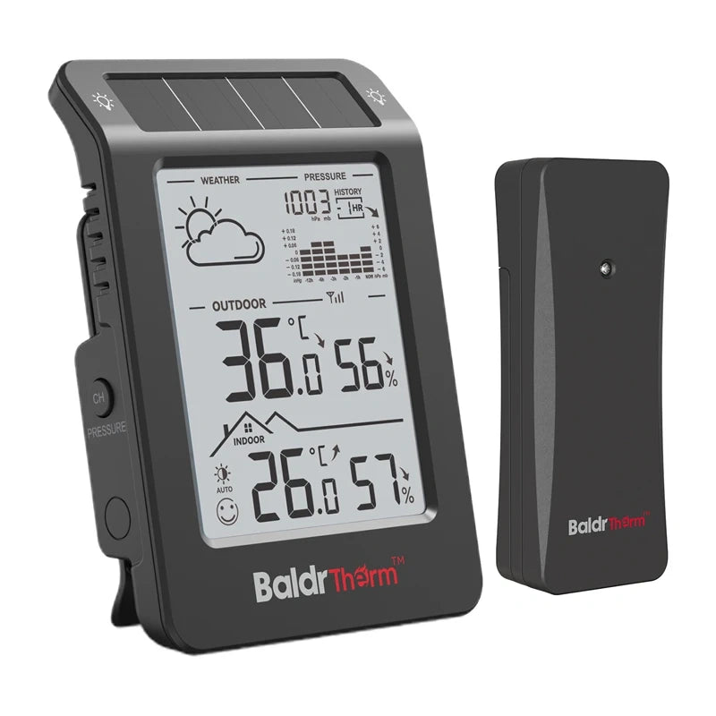 BALDRTHERM B0596WT2H2P-V1 Solar-Powered Weather Station (Black)_0