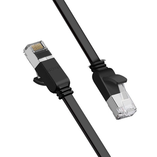 Ugreen Flat Cable Internet Network Cable Ethernet Patchcord RJ45 Cat 6 UTP 1000Mbps 1m Black (NW101 50184)_0
