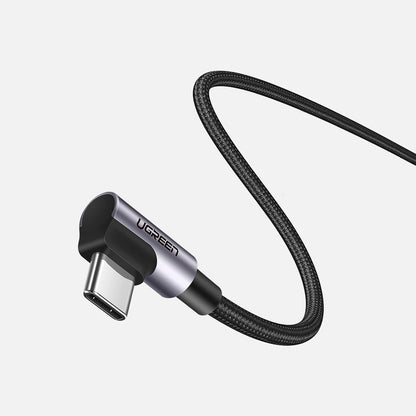 Ugreen US323 angled USB-C - USB-C PD QC SCP 3A 480Mb/s cable 1m - gray_8