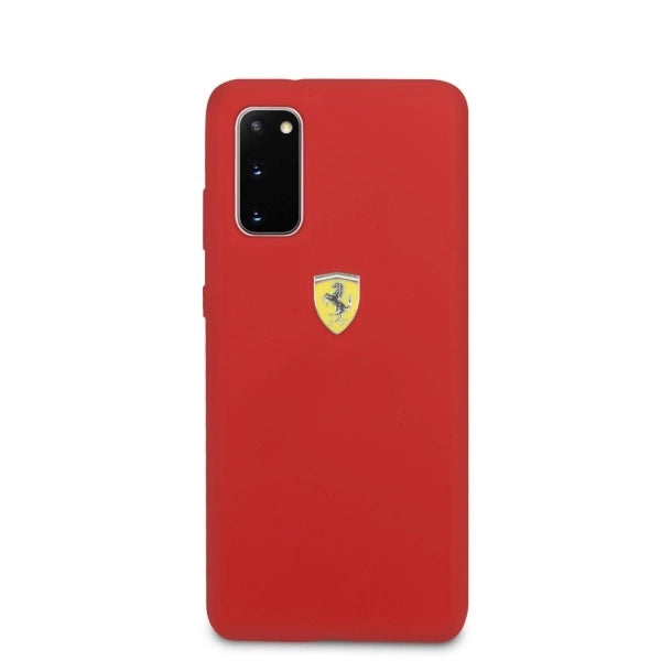 Ferrari Silicone Case for Samsung Galaxy S20 - Red_2